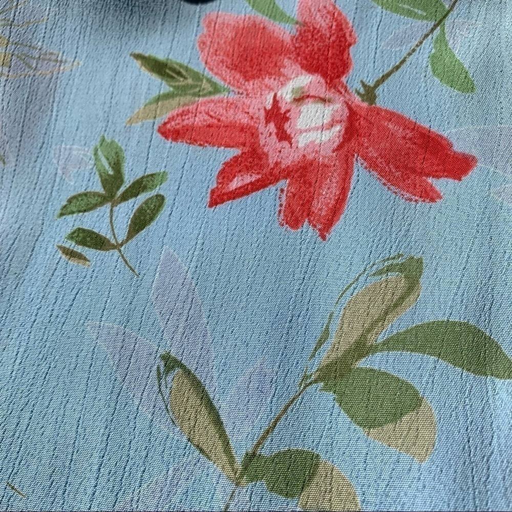 MIX NOUVEAU NY vintage coral and blue floral sheath tank dress - Picture 4 of 13